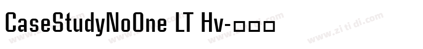 CaseStudyNoOne LT Hv字体转换